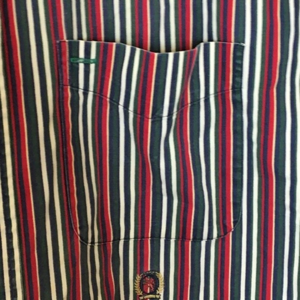Vintage Tommy Hilfiger Vertical Stripe Shirt Mn140 - Picture 4 of 6